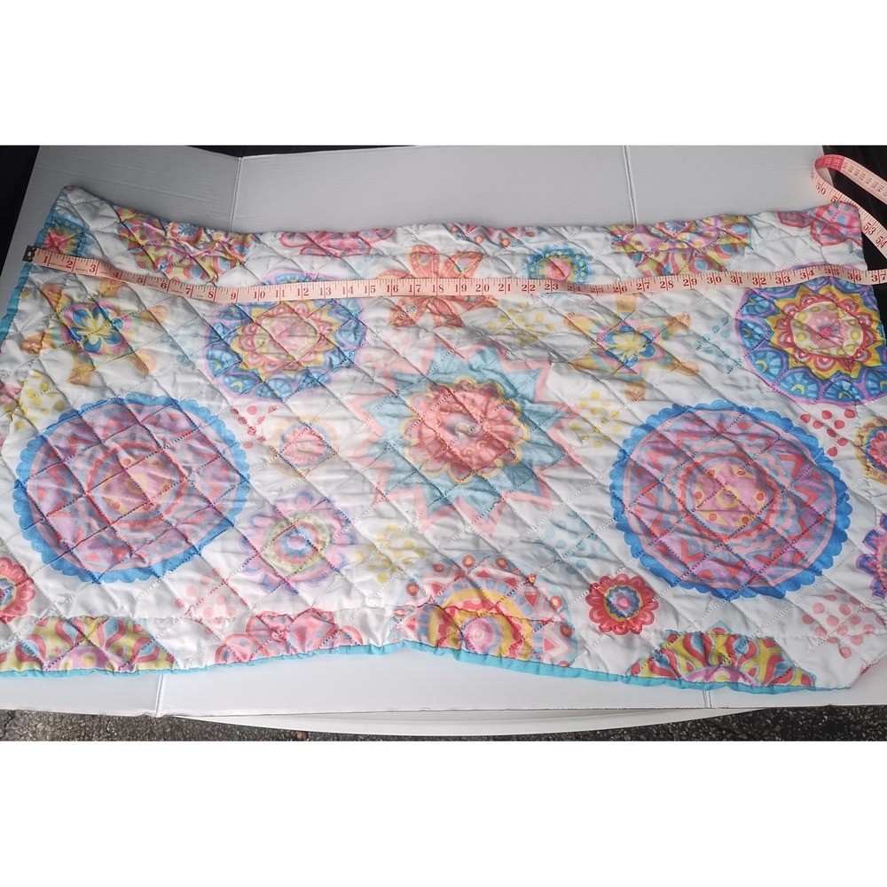 RT 1916 Designer Collection Quilted Pillow Shams Blue Pink Boho Standard (#2) - Picture 2 of 7